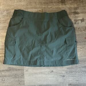 Eddie Bauer Green Active Skort Athletic Hiking Outdoor Stretch Skirt L